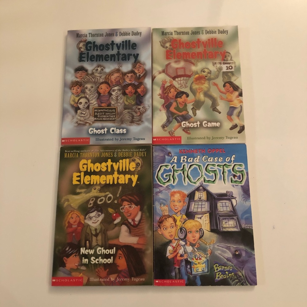SET of 4 books - Ghostville Elementary & Ghosts